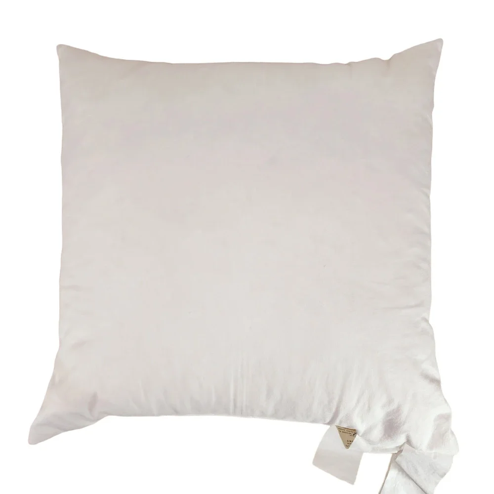Pottery Barn Pillow Cover & Down‎ Insert 18x18 Beige Canvas 100% Cotton